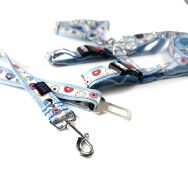 Komplet: szelki, smycz, zaczep SŁODKIE BŁĘKITNE - 5