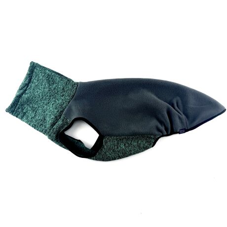 Bezrękawnik dla charta szaro-zielony