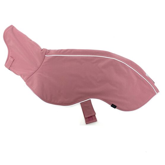 Kurtka sportowo-zimowa softshell kwarcowy róż / róż melanż z odblaskami